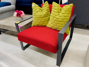 CB2 Specs Chair Chili in Red