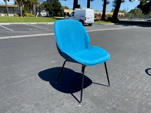 Lorenza Upholstered Dining Chair in Navy/Blue