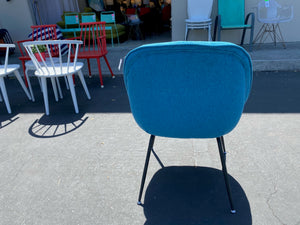 Lorenza Upholstered Dining Chair in Navy/Blue