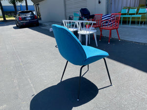 Lorenza Upholstered Dining Chair in Navy/Blue