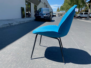 Lorenza Upholstered Dining Chair in Navy/Blue