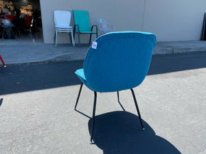 Lorenza Upholstered Dining Chair in Navy/Blue