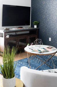 Crate & Barrel Galvin Metal Top Sideboard