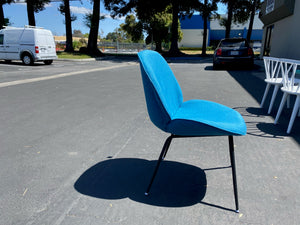 Lorenza Upholstered Dining Chair in Navy/Blue