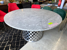 Load image into Gallery viewer, CB2 Como Round Carrara Marble Table w Pedestal Base by Paola Navone
