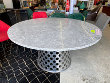 Load image into Gallery viewer, CB2 Como Round Carrara Marble Table w Pedestal Base by Paola Navone
