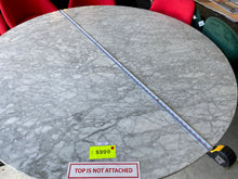 Load image into Gallery viewer, CB2 Como Round Carrara Marble Table w Pedestal Base by Paola Navone
