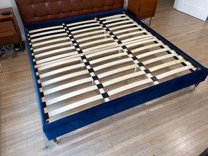 Malani Glam Upholstered Platform King Bed