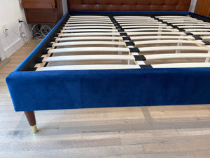 Malani Glam Upholstered Platform King Bed
