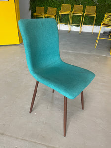 Fabric Dining Side Chair in Teal