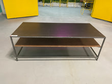 Load image into Gallery viewer, CB2 Mill Large Leather Coffee Table
