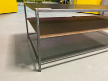 Load image into Gallery viewer, CB2 Mill Large Leather Coffee Table
