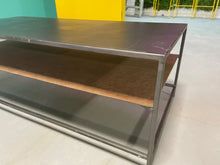 Load image into Gallery viewer, CB2 Mill Large Leather Coffee Table
