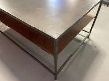 Load image into Gallery viewer, CB2 Mill Large Leather Coffee Table
