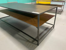 Load image into Gallery viewer, CB2 Mill Large Leather Coffee Table
