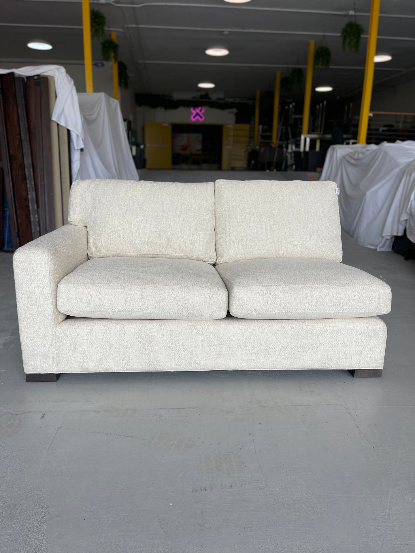 Crate & Barrel Axis II Left Arm Apartment Sofa