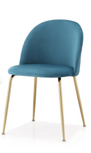 Load image into Gallery viewer, Modern Velvet Chair in Blue
