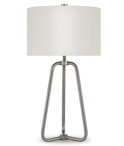 Eric 26" Table Lamp in Silver