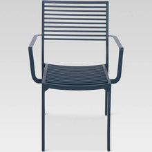 Load image into Gallery viewer, Navy Blue Stackable Outdoor Chair
