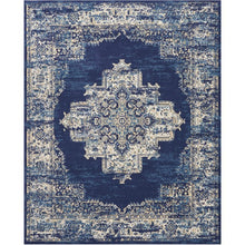 Load image into Gallery viewer, Nourison Grafix Navy Blue 5’3x7’3 Area Rug
