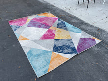Load image into Gallery viewer, NuLOOM Abstract Multicolor 5’x7.5’ Area Rug
