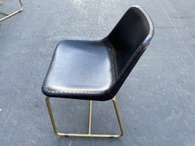 Load image into Gallery viewer, CB2 Roadhouse Black Leather Chair in Black Leather
