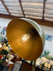 Gold Metal Dome Task Floor Lamp