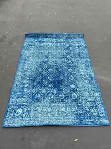 nuLOOM Herminia Vintage Trellis Area Rug, 4' x 6', Blue