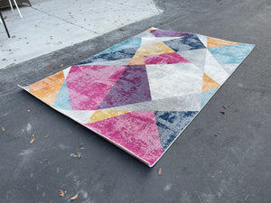 NuLOOM Abstract Multicolor 5’x7.5’ Area Rug