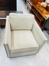 Load image into Gallery viewer, Crate &amp; Barrel Dryden Chair with Nailheads in Wheat
