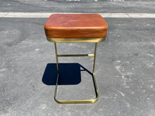 Load image into Gallery viewer, CB2 Mack Leather 30&quot; Bar Stool
