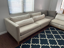 Load image into Gallery viewer, Crate &amp; Barrel Taraval Corner Sofa, Oak Base Putty - extra 30% off
