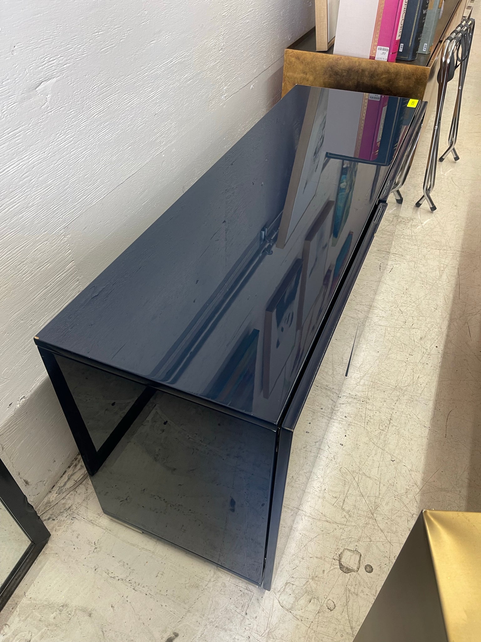 Cb2 navy online credenza