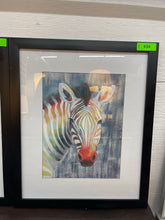 Load image into Gallery viewer, Framed Prism Zebra Art
