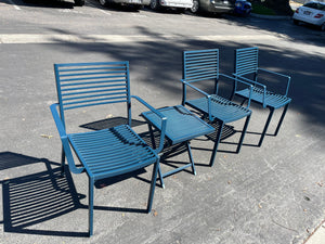 Navy Blue Stackable Outdoor Chair