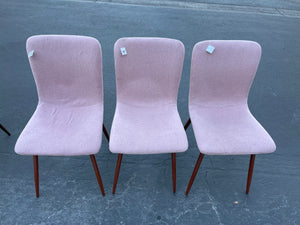 Pink Upholstered Dining Chair