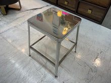 Load image into Gallery viewer, CB2 Flint Stool 18&quot; Silver
