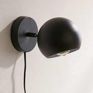 Gumball Wall Scone Lamp in Black