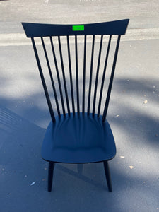 Crate & Barrel Marlow II Wood Dining Chair in Black