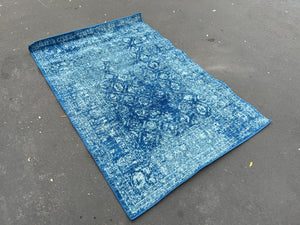 nuLOOM Herminia Vintage Trellis Area Rug, 4' x 6', Blue