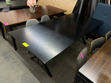 Load image into Gallery viewer, Crate &amp; Barrel Spotlight Ebony Dining Table
