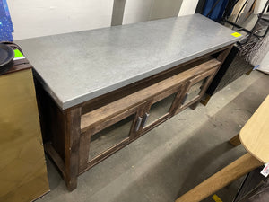 Crate & Barrel Galvin Metal Top Sideboard