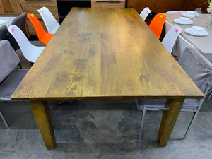 Crate & Barrel Basque Large  Dining Table in Honey