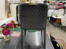 Load image into Gallery viewer, Crate &amp; Barrel Curran Quilted Onyx Dining Chair
