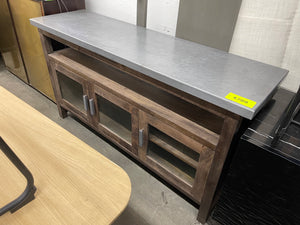 Crate & Barrel Galvin Metal Top Sideboard