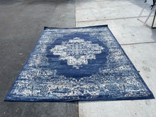 Load image into Gallery viewer, Nourison Grafix Navy Blue 5’3x7’3 Area Rug
