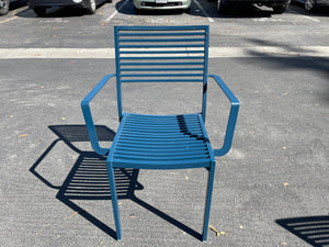 Navy Blue Stackable Outdoor Chair