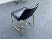 Load image into Gallery viewer, CB2 Roadhouse Black Leather Chair in Black Leather
