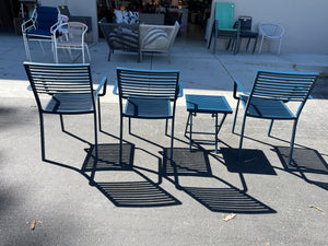 Navy Blue Stackable Outdoor Chair