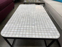 Load image into Gallery viewer, CB2 Thapsus White Marble Tile Coffee Table
